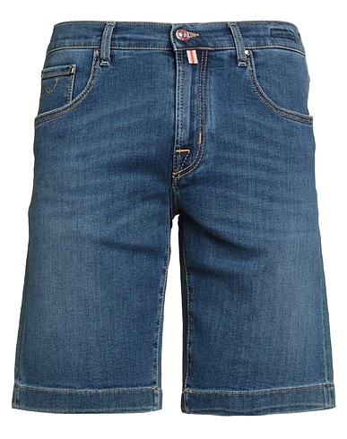 JACOB COHЁN Shorts jeans Blu 81% Cotone, 11% Lyocell, 6% Elastomultiestere, 2% Elastan, Poliestere