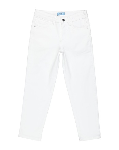 LIU •JO Casual trouser White 98% Cotton, 2% Elastane
