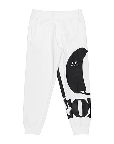 C.P. COMPANY UNDERSIXTEEN Casual pants White 100% Cotton, Elastane