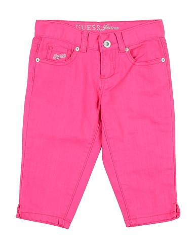 GUESS Denim trousers Fuchsia 98% Cotton, 2% Elastane