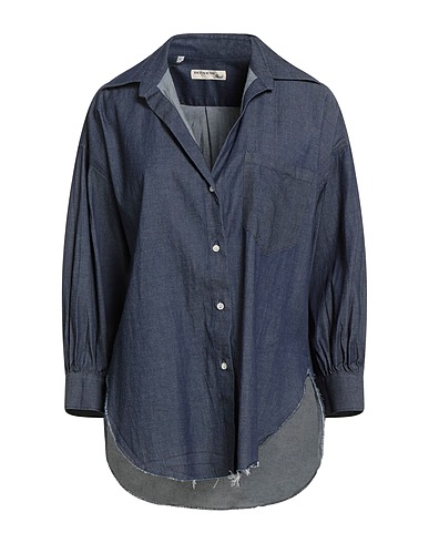 DEUXIEME Denim shirt Blue 96% Cotton, 4% Elastane