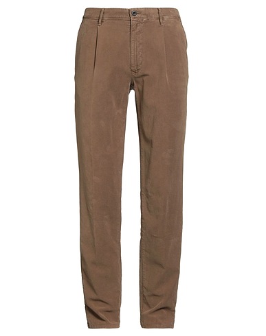 INCOTEX Casual trouser INCOTEX SLACKS BY SLOWEAR Khaki 97% Cotton, 3% Elastane