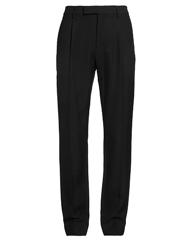 LARDINI Casual trouser Black 60% Viscose, 40% Wool