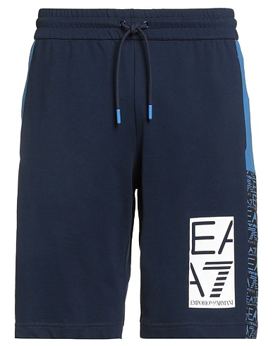 EA7 Shorts & Bermuda Midnight blue 100% Cotton