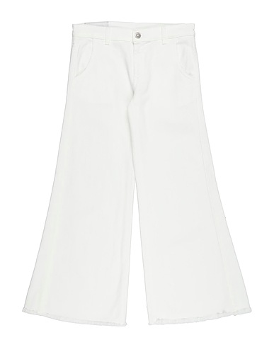 DONDUP Denim trousers KIDS White 92% Cotton, 6% Elastomultiester, 2% Elastane