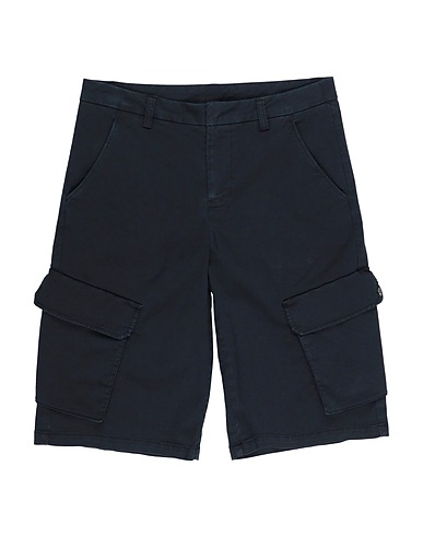DONDUP Shorts & Bermuda KIDS Navy blue 97% Cotton, 3% Elastane