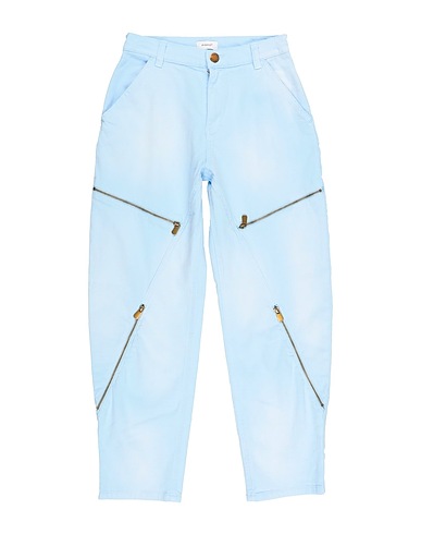 PINKO UP Denim pants Sky blue 97% Cotton, 3% Elastane
