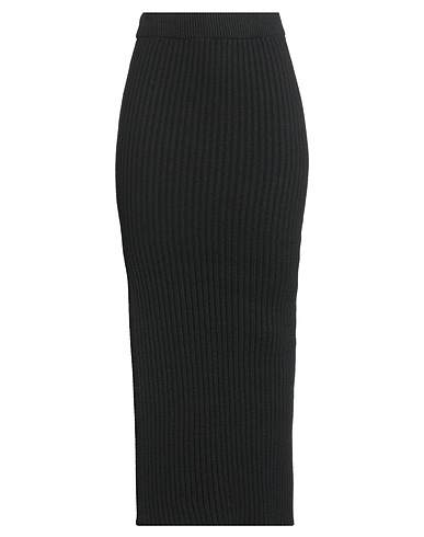HAVEONE Long skirt Black 35% Polyamide, 30% Wool, 30% Viscose, 5% Cashmere
