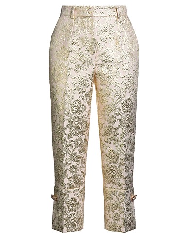 DOLCE&GABBANA Casual παντελόνι Απαλό ροζ 80% Πολυεστέρας, 11% Πολυαμίδη, 9% Επιμεταλλωμένος πολυεστέρας