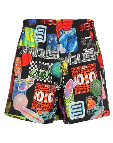 AMBUSH ショートパンツ&バミューダパンツ ブラック テンセル 50% / コットン 50%