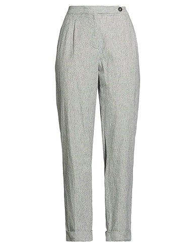 MASSIMO ALBA Casual trouser Blue 55% Cotton, 44% Linen, 1% Elastane