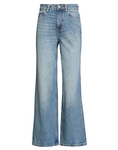 GANNI Denim trousers Blue 100% Organic cotton