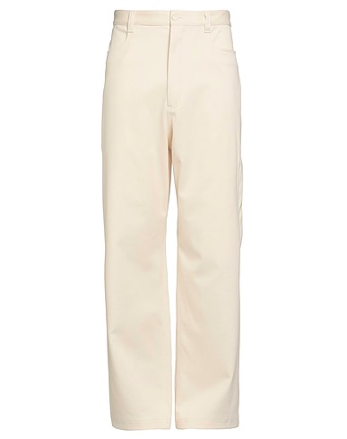DIOR Casual pants Ivory 79% Cotton, 14% Cashmere, 5% Polyamide, 2% Elastane, Calfskin