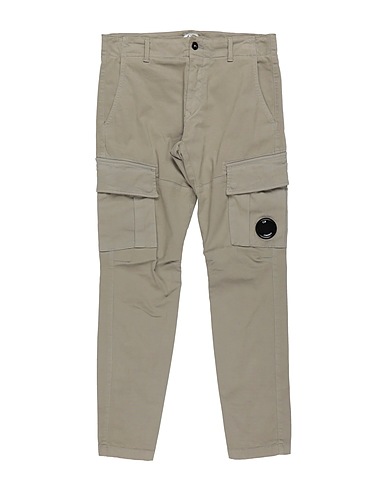 C.P. COMPANY UNDERSIXTEEN Casual trouser Sage green 98% Cotton, 2% Elastane