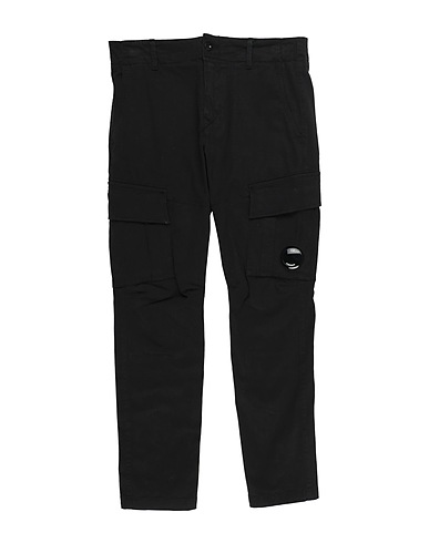 C.P. COMPANY UNDERSIXTEEN Casual trouser Black 98% Cotton, 2% Elastane