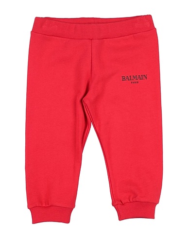 BALMAIN Casual pants Red 100% Cotton, Elastane