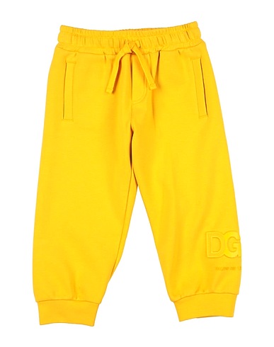 DOLCE&GABBANA Casual trouser Yellow 95% Cotton, 5% Elastane