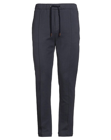 PESERICO Casual pants Midnight blue 90% Cotton, 10% Nylon, Merino Wool, Cashmere