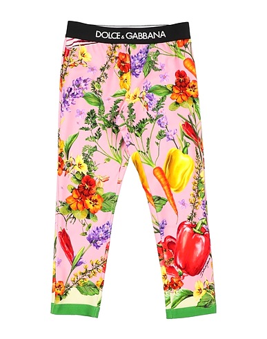 DOLCE&GABBANA Leggings Pink 90% Cotton, 10% Elastane