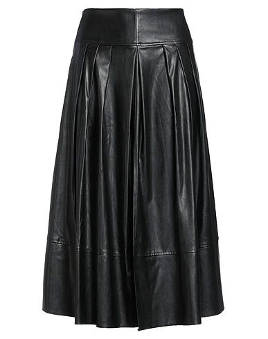 HANITA Midi skirt Black 100% Polyester, Polyurethane