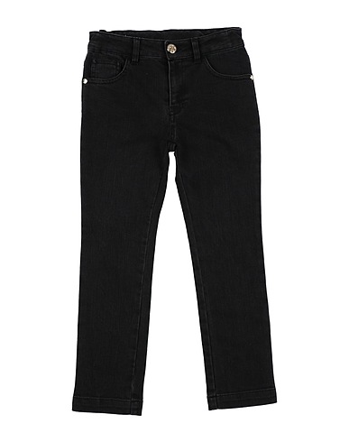 ROBERTO CAVALLI Denim trousers JUNIOR Black 65% Cotton, 35% Elastomultiester