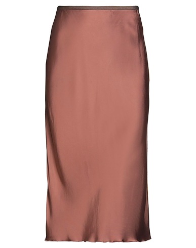 HELMUT LANG Midi skirt Brown 100% Viscose