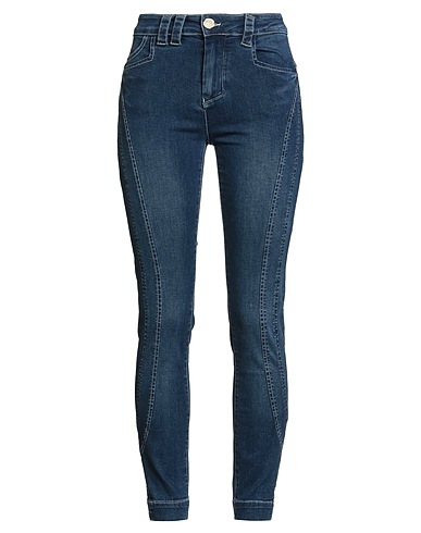 ELISA CAVALETTI by DANIELA DALLAVALLE Denim pants Blue 97% Cotton, 3% Elastane