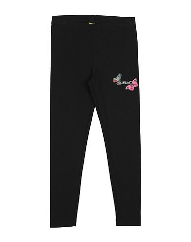 OFF-WHITE™ KIDS Leggings Black 95% Cotton, 5% Elastane