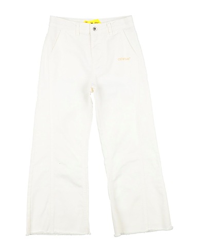 OFF-WHITE™ KIDS Denim trousers White 100% Cotton