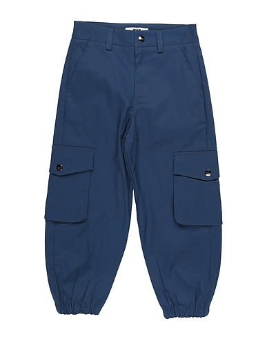 MSGM Casual pants KIDS Navy 98% Cotton, 2% Elastane