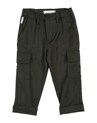 MICHAEL COAL Casual trouser LITTLE Dark green 62% Polyester, 34% Viscose, 4% Elastane