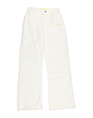 OFF-WHITE™ KIDS Denim trousers White 100% Cotton