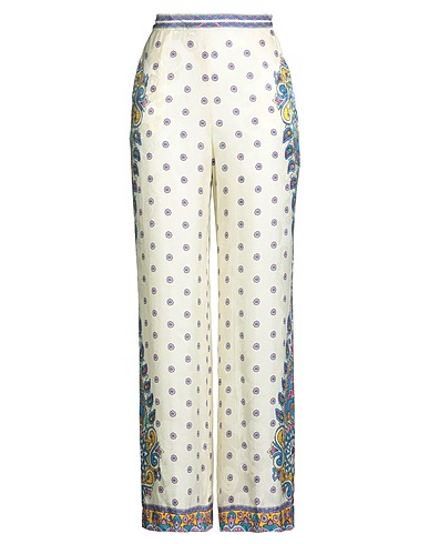 ETRO Casual pants Cream 65% Viscose, 35% Silk