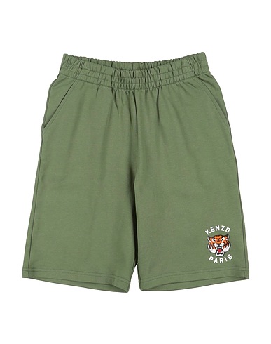 KENZO KIDS Shorts & Bermuda KIDS Green 100% Cotton