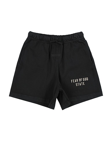 FEAR OF GOD ESSENTIALS Shorts & Bermuda Black 100% Cotton