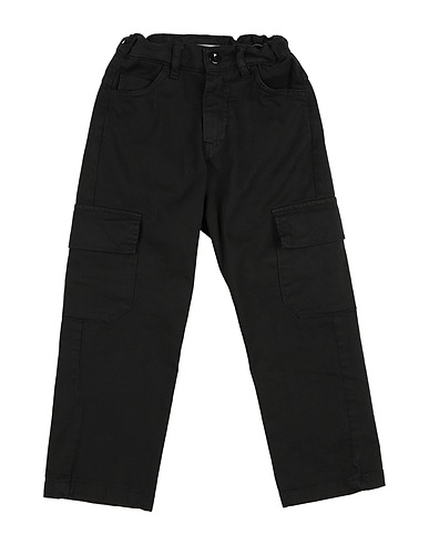 PAOLO PECORA Casual pants Black 98% Cotton, 2% Elastane