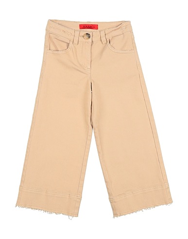 MAX&Co. Denim trousers Beige 98% Cotton, 2% Elastane