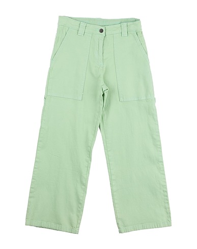 STELLA McCARTNEY KIDS Casual trouser Light green 98% Cotton, 2% Elastane