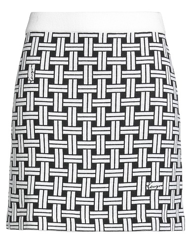 KENZO Mini skirt Black 67% Cotton, 33% Wool