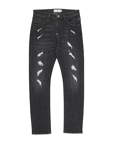 PHILIPP PLEIN Denim pants JUNIOR Black 98% Cotton, 2% Elastane