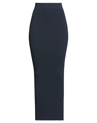 MAX MARA Long skirt SFILATA Midnight blue 75% Viscose, 25% Polyester