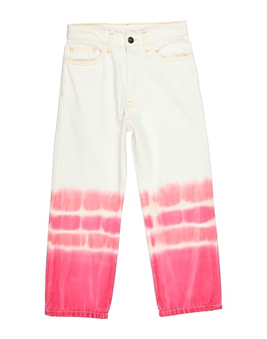 PALM ANGELS Denim trousers White 100% Cotton