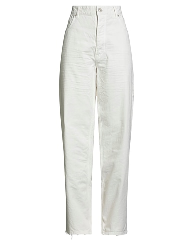 BALENCIAGA Denim trousers Off white 100% Cotton