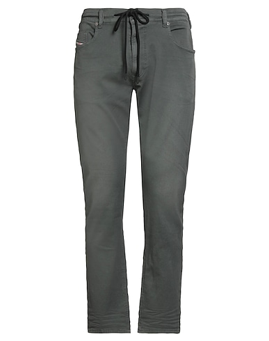 DIESEL Pantalone Verde scuro 90% Cotone, 8% Poliestere, 2% Elastan