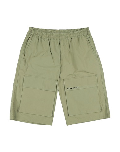 GIVENCHY Shorts & Bermuda Military green 97% Cotton, 3% Elastane
