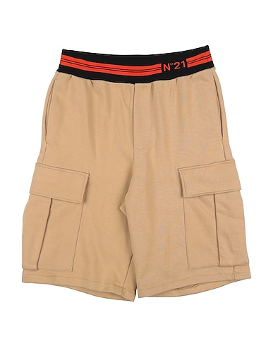 N°21 Shorts & Bermuda Sand 100% Cotton, Polyester, Nylon, Elastane