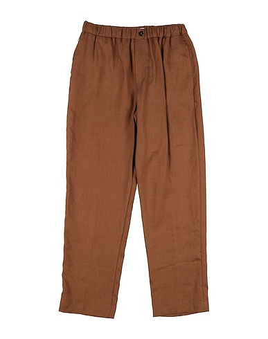 MICHAEL COAL Casual trouser Brown 100% Linen