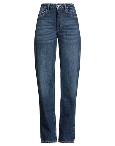 ICON DENIM Denim pants Blue 100% Cotton