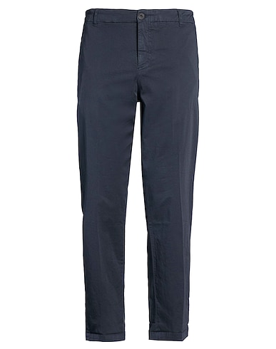 CLARK Casual pants Navy 97% Cotton, 3% Elastane