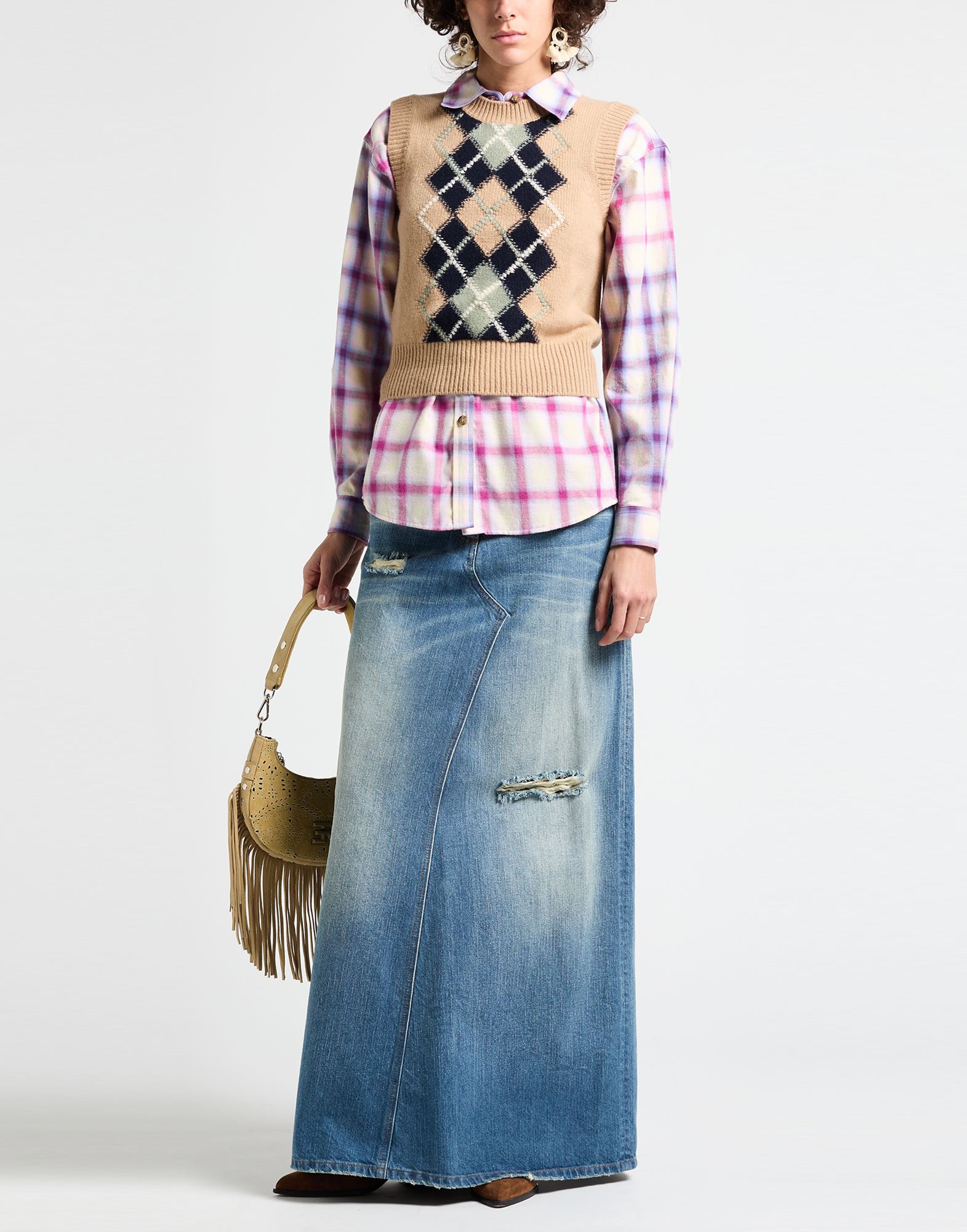 MM6 MAISON MARGIELA スカート | デニムスカート ブルー レディース | YOOX